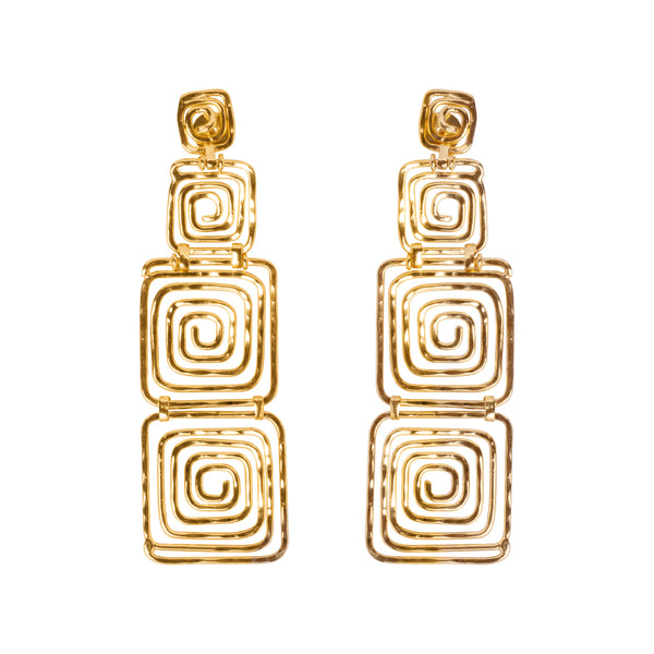 Brinco Espiral Square Ouro