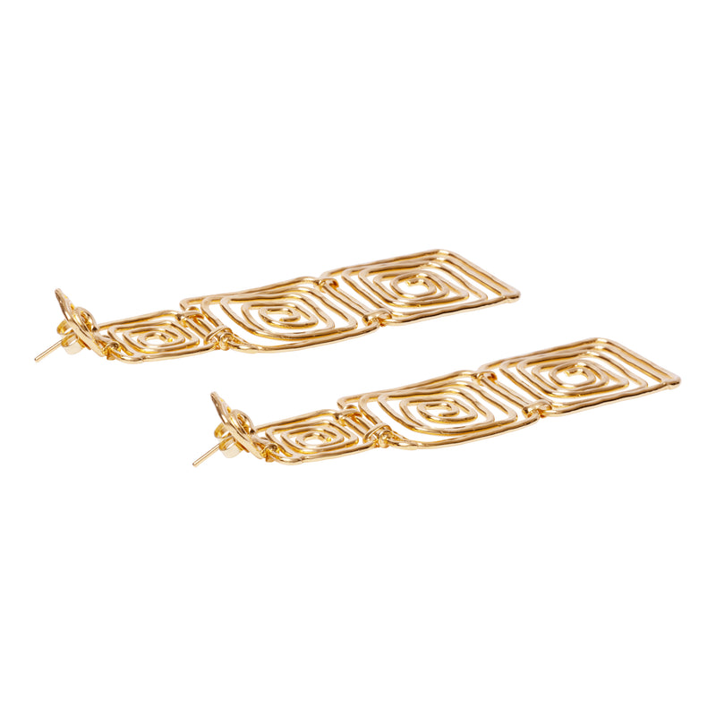 Brinco Espiral Square Ouro