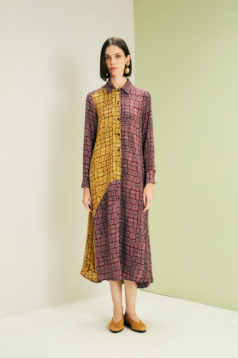 Chemise Recortes Tartaruga