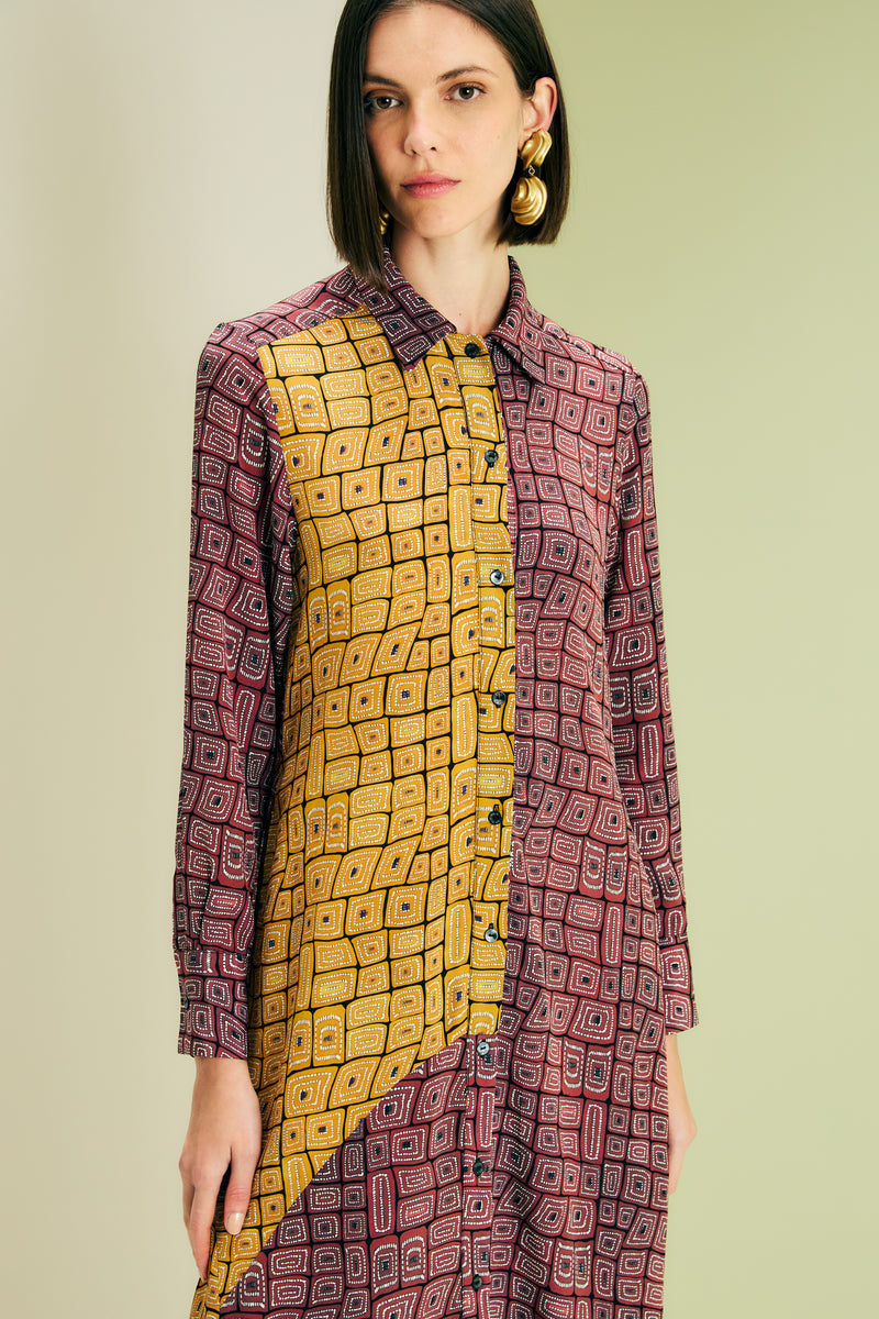 Chemise Recortes Tartaruga